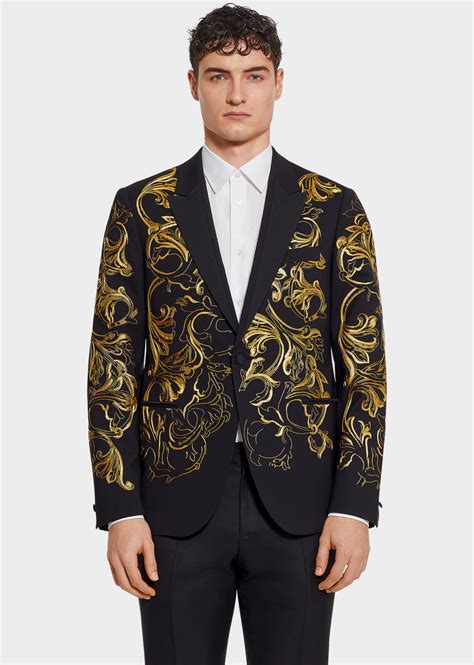 versace versus suit|versace suit with design.